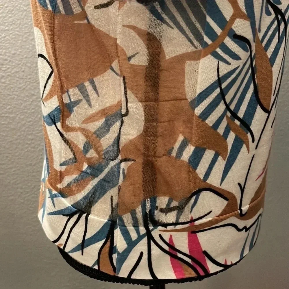 J. Crew Brown Leaf Top